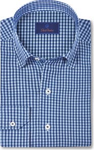 David Donahue Gingham Performance Sport Shirt