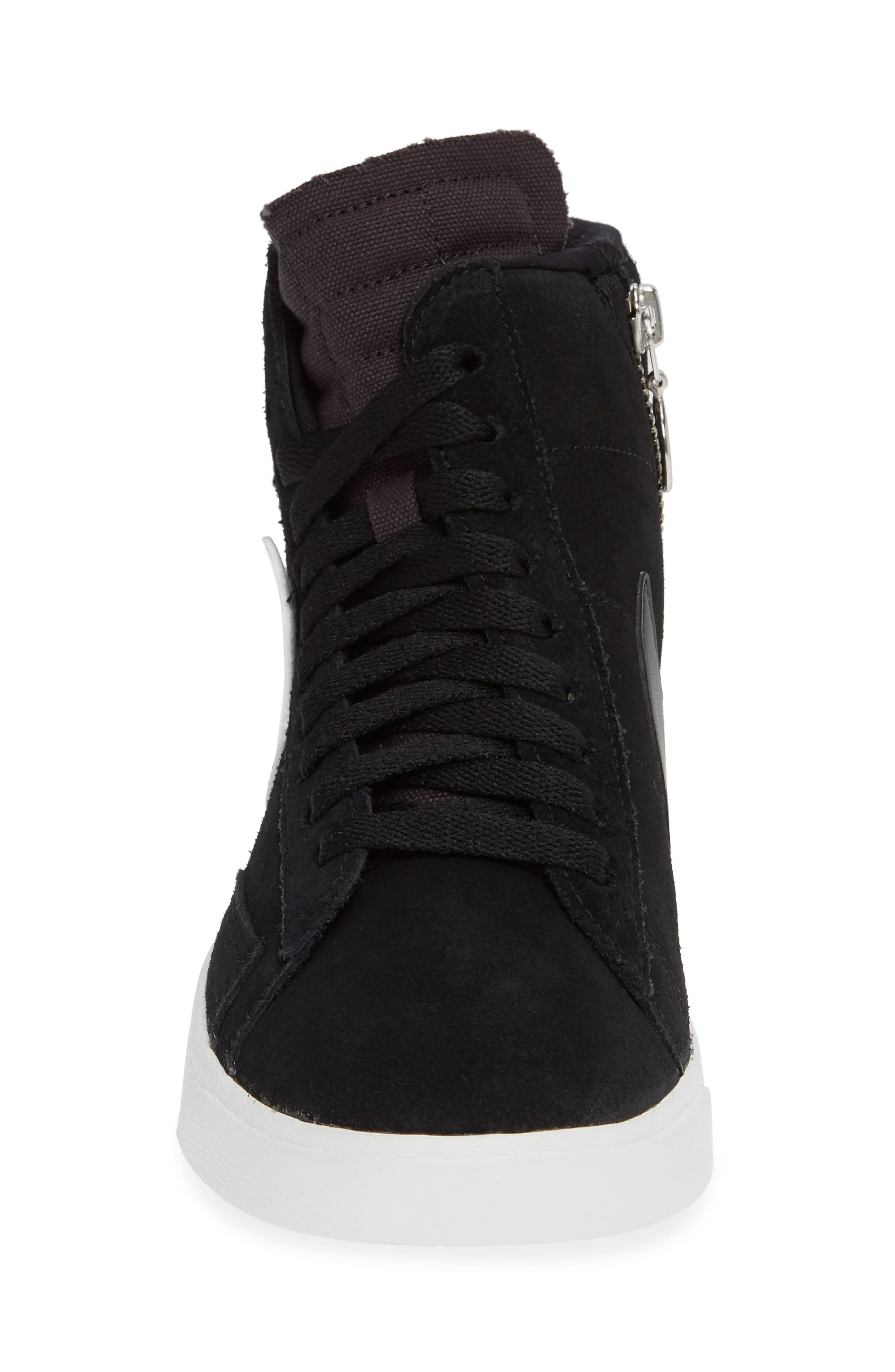Blazer Mid Rebel Sneaker, Alternate, color, BLACK/ WHITE/ GREY