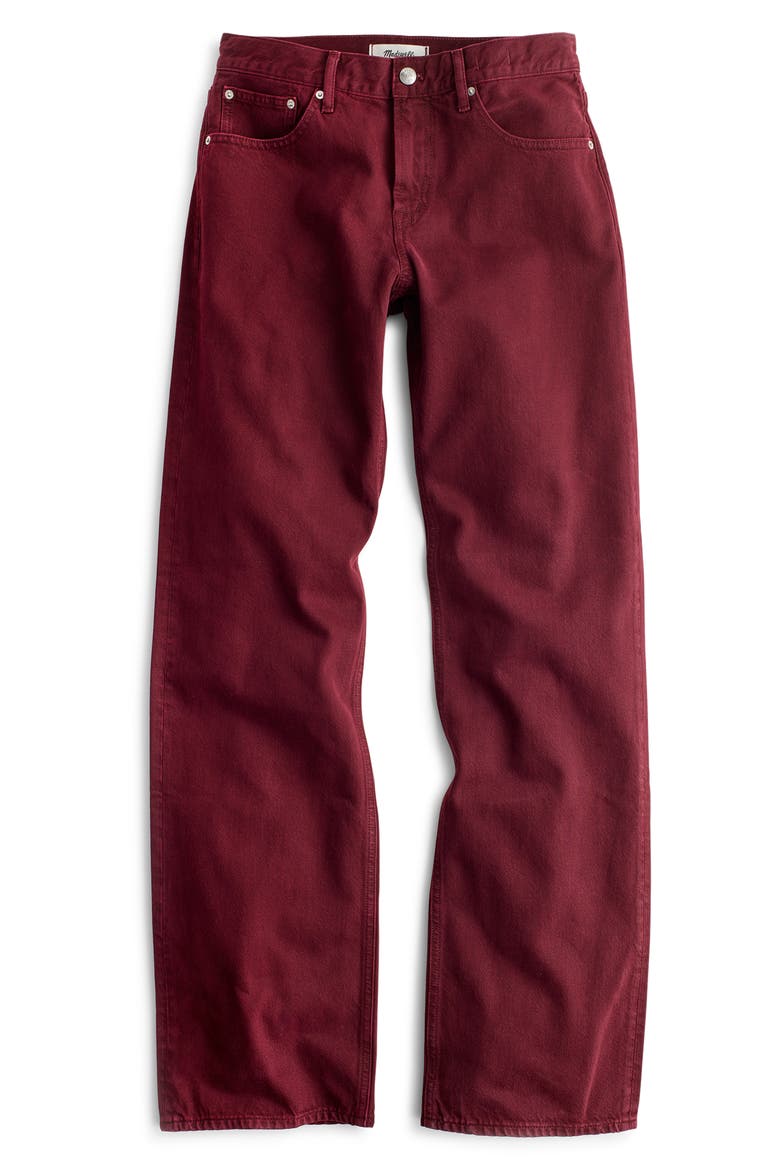 The Low-Rise Loose Jeans, Alternate, color, SMOKED CLARET