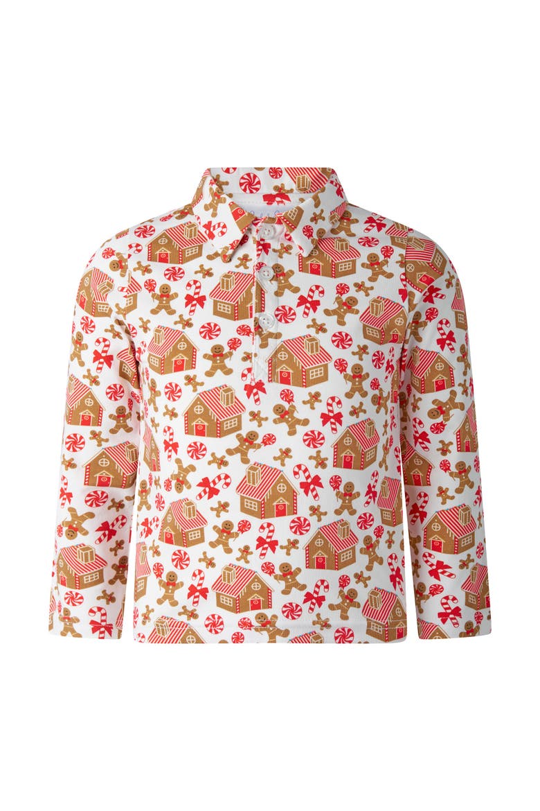 Gingerbread Polo, Main, color, Red