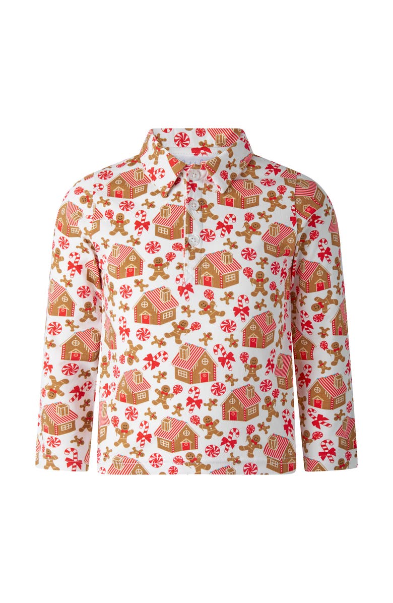 Rachel Riley Gingerbread Polo, Main, color, 