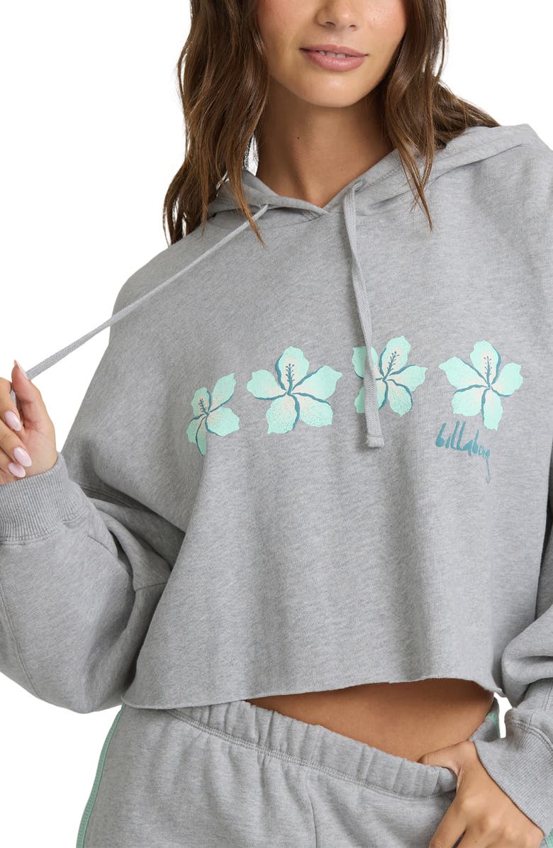 Billabong Palmer Fleece Crop Hoodie, Alternate, color,
