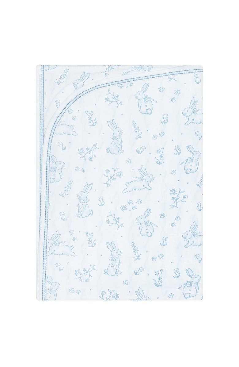 Nellapima Blue Bunny Toile Blanket - Baby, Main, color, Blue