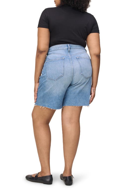 Warp & Weft Warp+weft Girlfriend Stretch Denim Shorts In Girlfriend