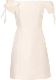 Adrianna Papell Scallop Off the Shoulder Sheath Cocktail Dress
