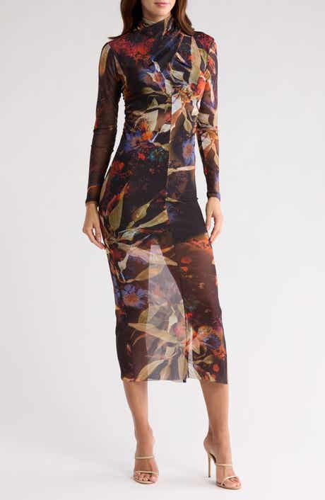 AllSaints Tia Tippi Long Sleeve Mesh Dress