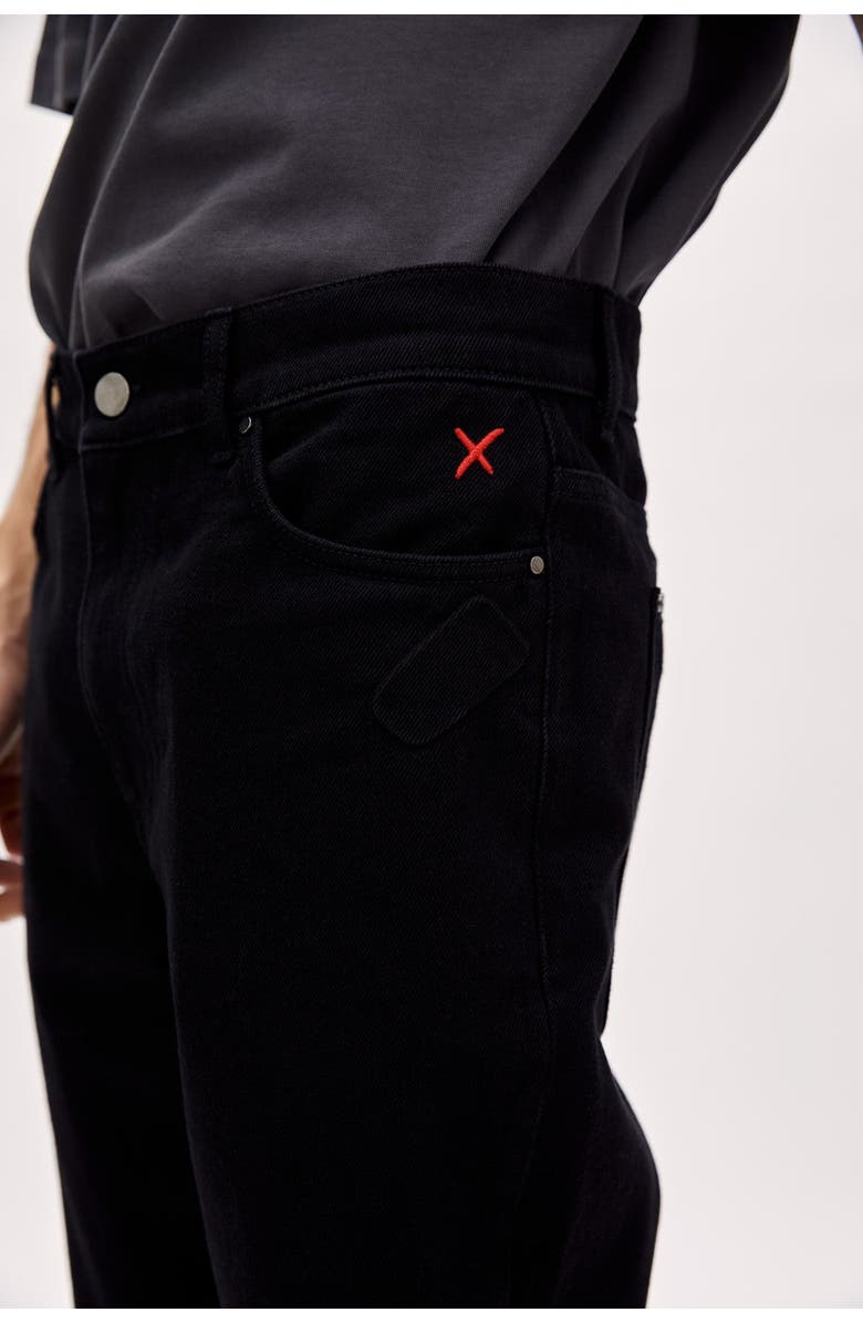 PCFG Cotton Straight Fit Men Denim, Alternate, color, Black