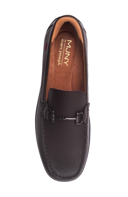 Elliot Road Hands Free Technology Leather Slip on Buckle Loafer, Alternate, color, Mocha Grainy Leather