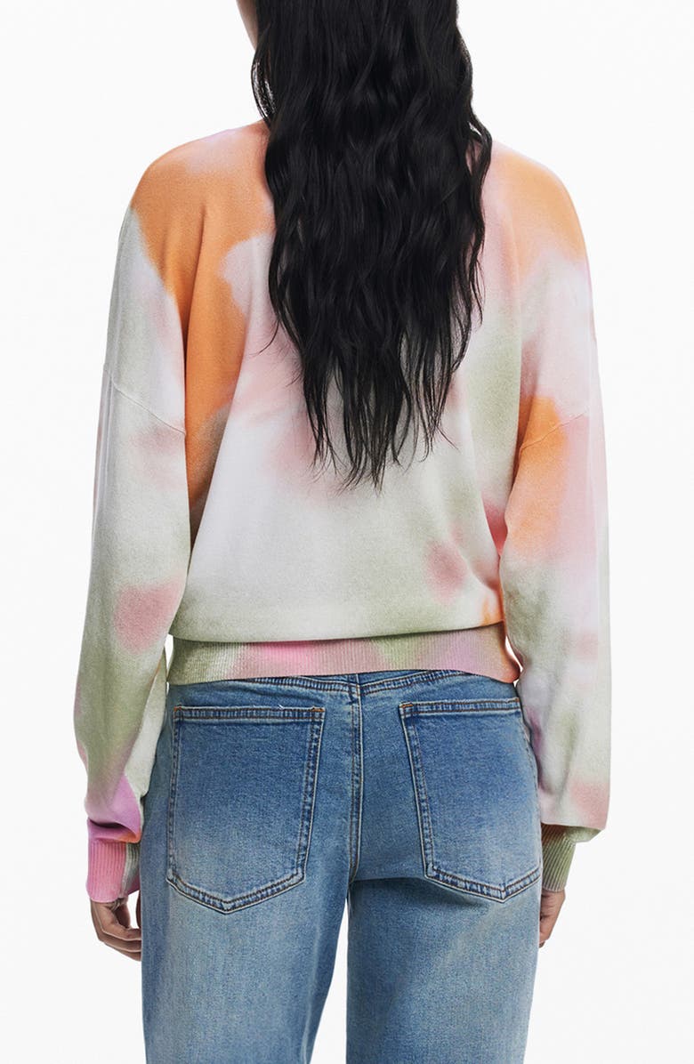 Desigual Thin Gauge Cardigan, Alternate, color, Light Beige