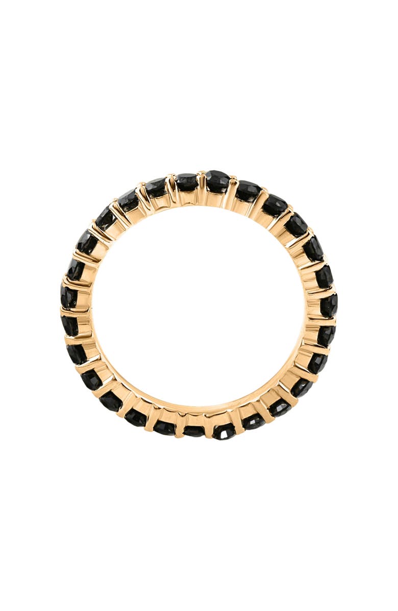 Bliss Diamond 1 1/2ct Black Diamond Eternity Ring 14k Gold Womens Stackable Band, Alternate, color, 