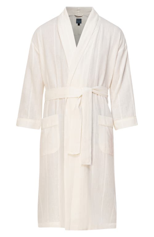 Majestic International Shawl Collar Woven Viscose & Cotton Robe