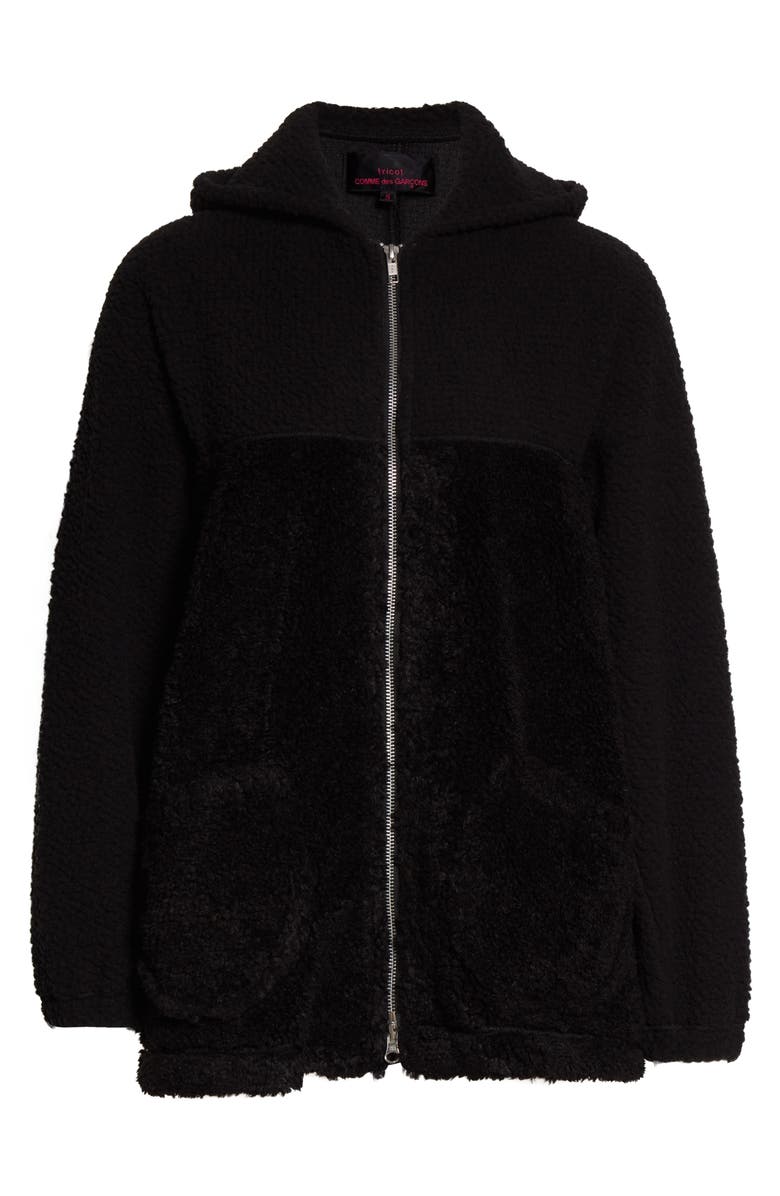 Tao Comme des Garçons Fleece Hooded Jacket, Alternate, color,