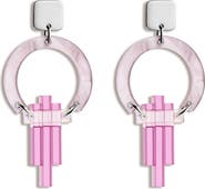 Toolally Petite Art Deco Chandeliers  - Mauve Pearl & Heather