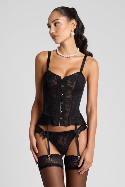 Scarlett Gasque The Lace Me Up Corset In Black
