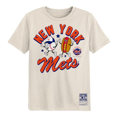 Preschool Mitchell & Ness  Natural New York Mets Snack T-Shirt