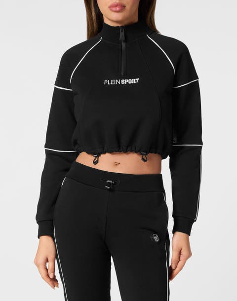 Cropped Hoodie Sweatshirt Women
