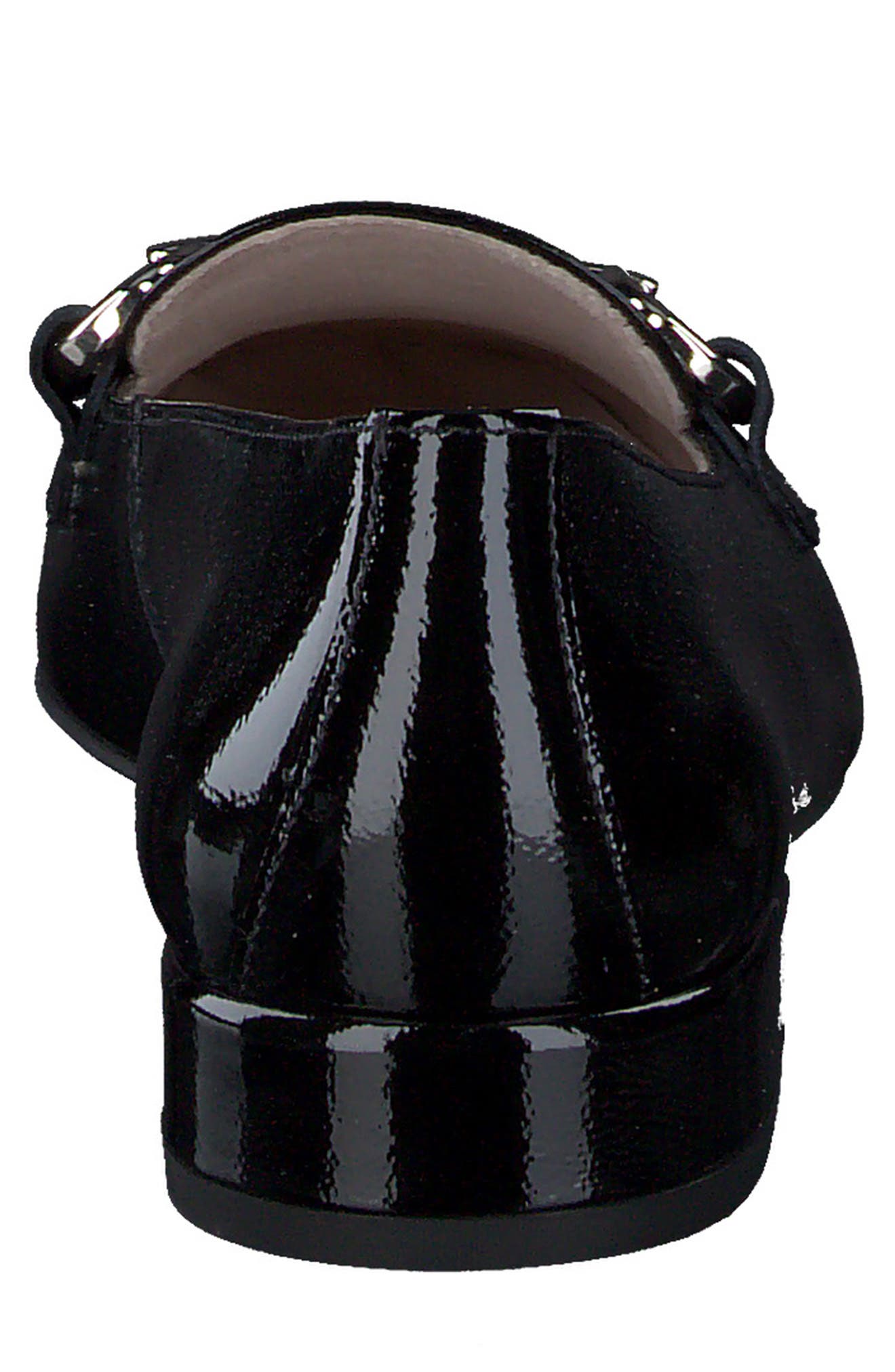 Lil Flat, Alternate, color, BLACK CRINKLED PATENT