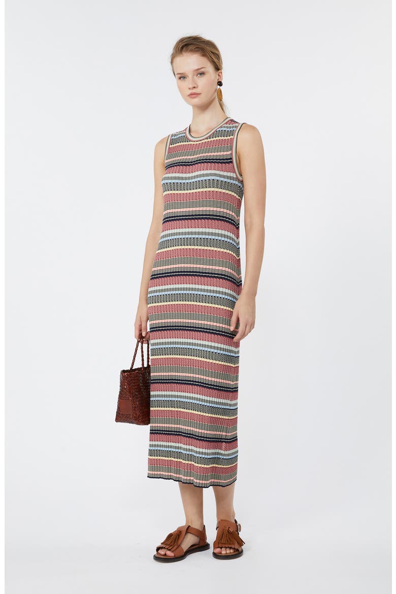Stripe Knit Tank Dress, Alternate, color, MULTICOLOUR