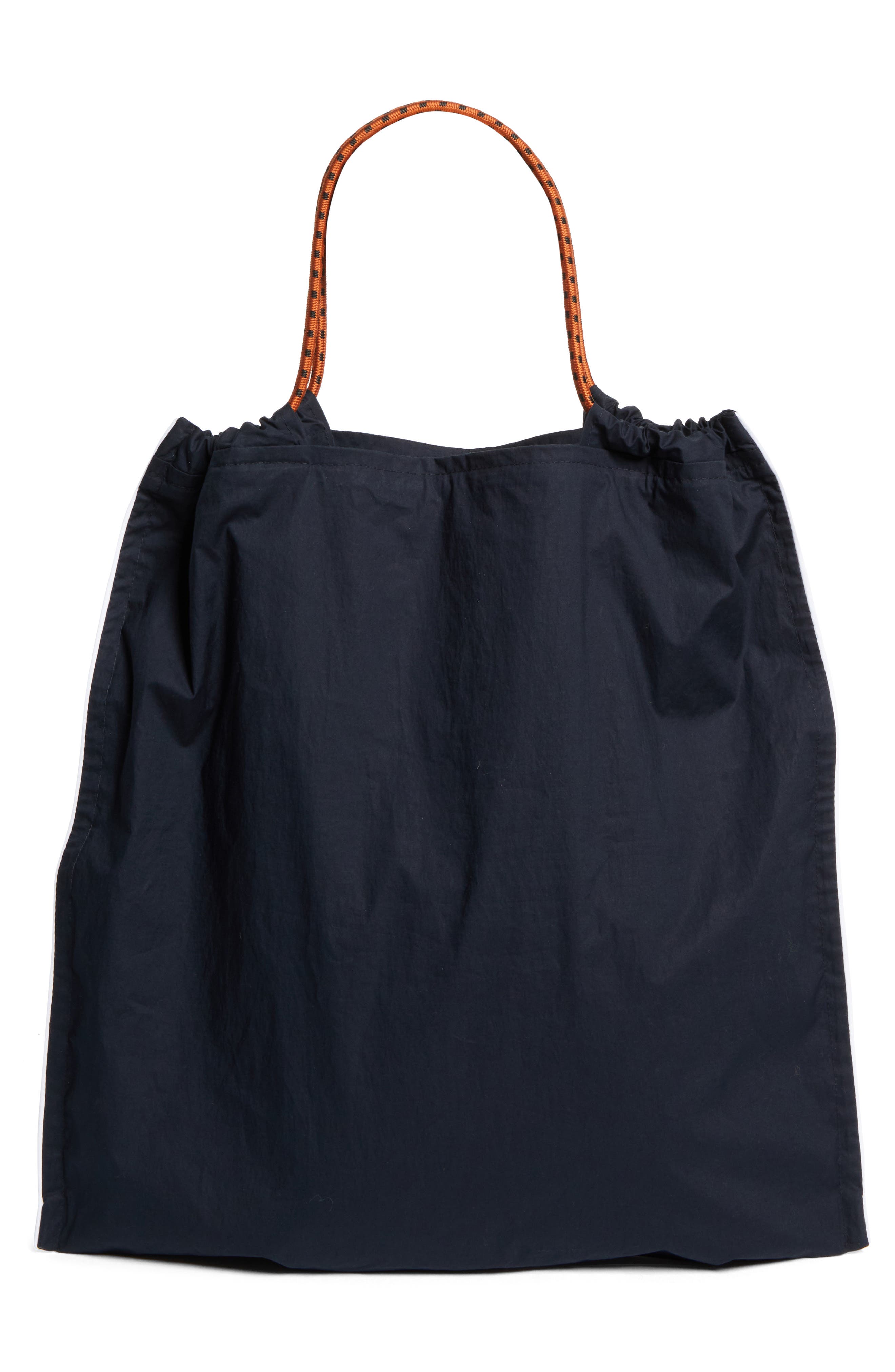PLAN C Cotton Shopper Tote, Alternate, color, Blue Black