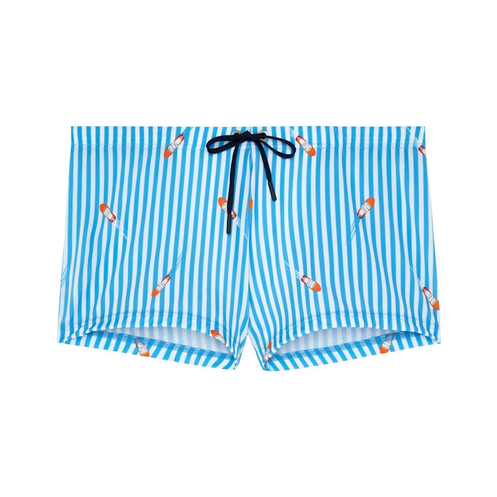 selected Blue and White Stripes