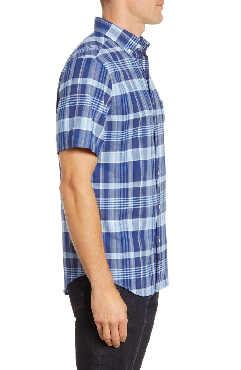 vineyard vines Tucker Classic Fit Plaid Short Sleeve Button-Down Shirt, Alternate, color, 