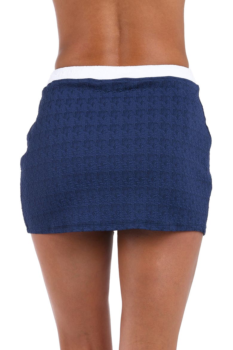 Coco Colorblock High Waist Cover-Up Skirt, Alternate, color, MARINE