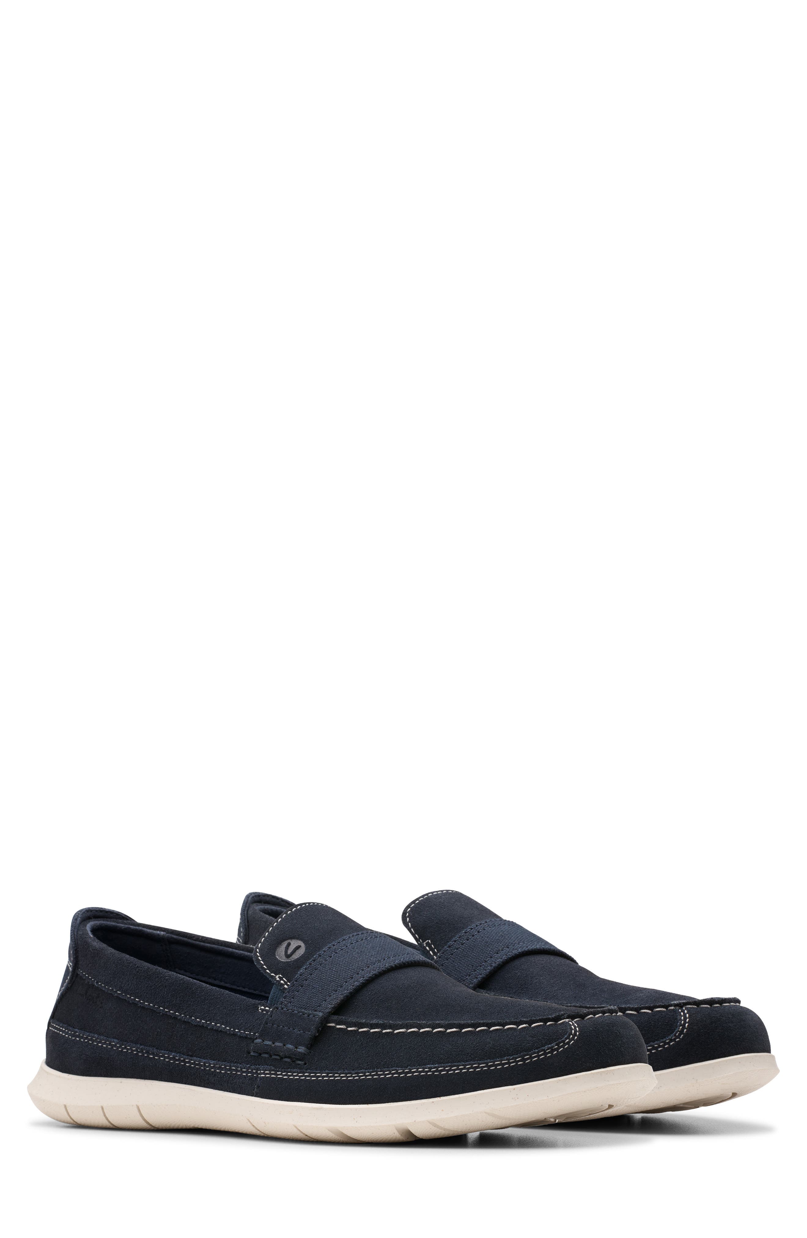 Clarks<sup>®</sup> Flexway Band Slip-On, Alternate, color, Navy Suede