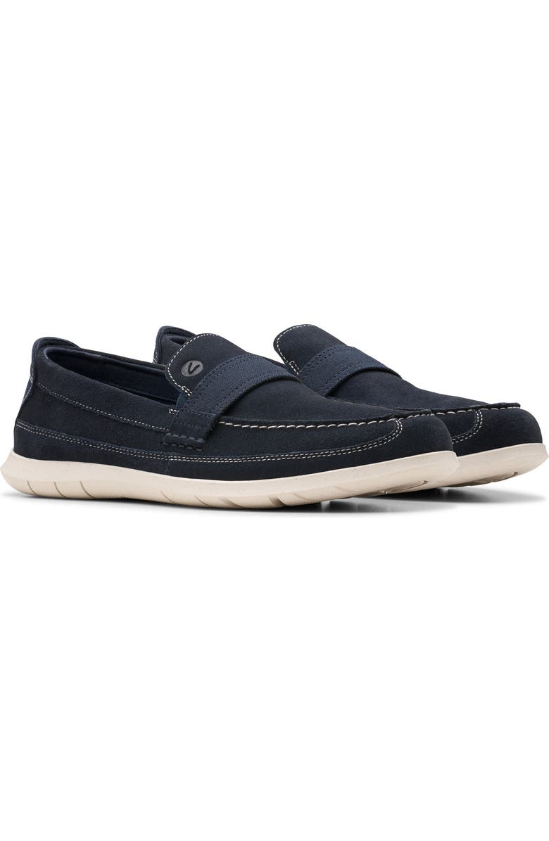 Clarks<sup>®</sup> Flexway Band Slip-On, Alternate, color, Navy Suede