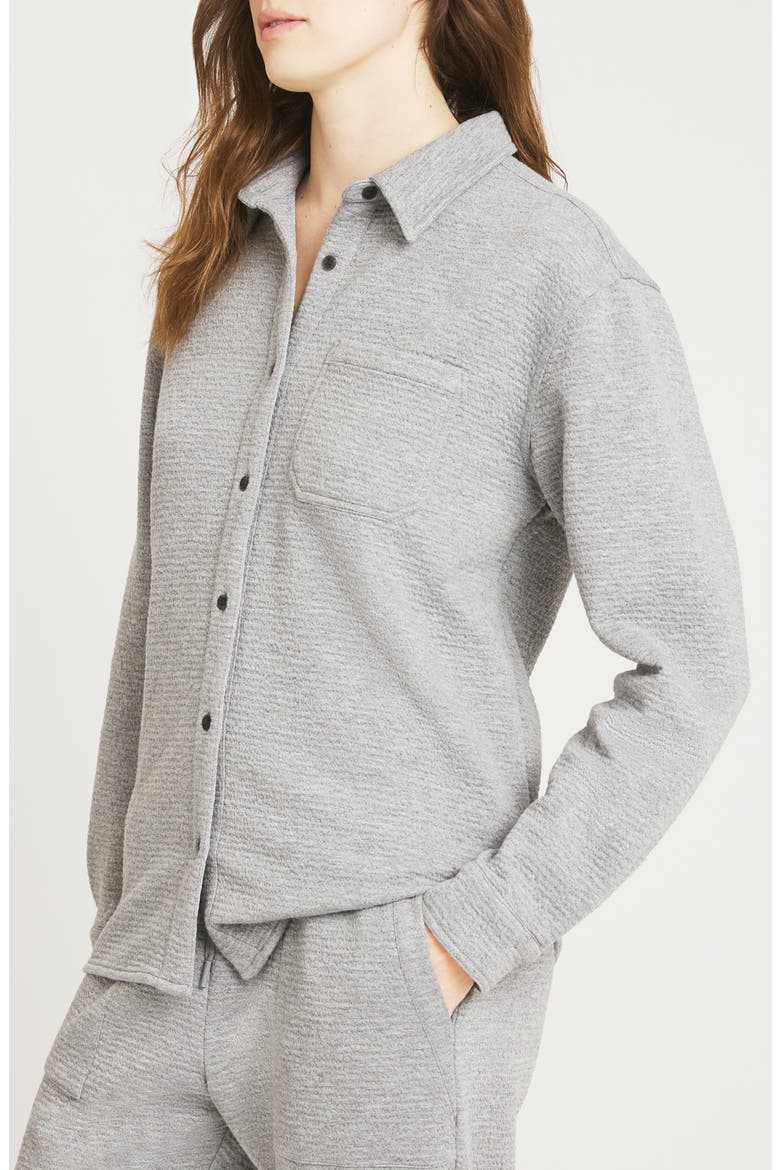 Jacquard Shirt, Alternate, color, GRAY HEATHER