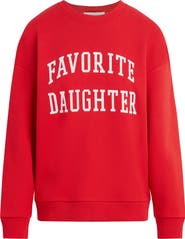 Favorite Daughter Collegiate Cotton Blend Sweatshirt
