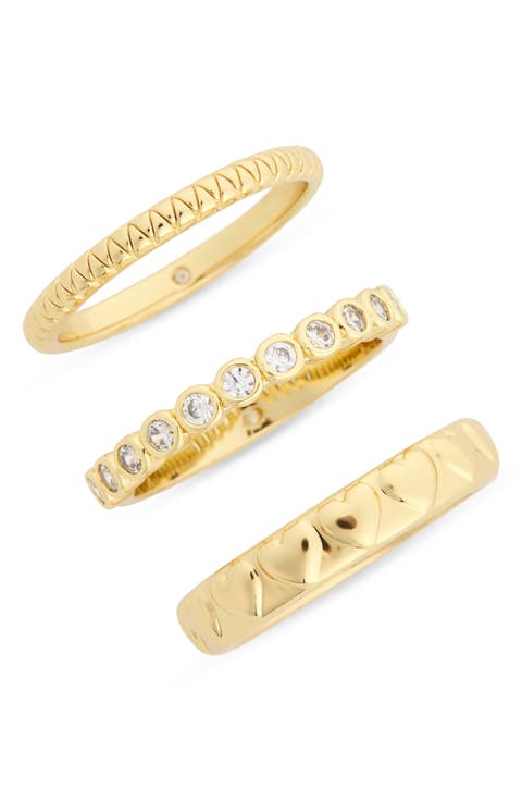 Set of Three Romantic Ring Set