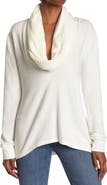 GO COUTURE Cowl Neck Long Sleeve Sweater