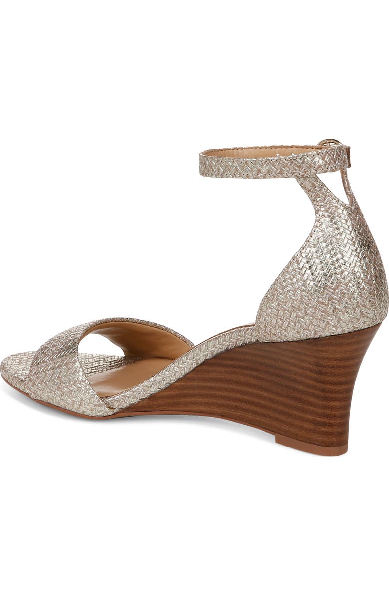 Naturalizer Vera Golden Ankle Strap Wedge Sandal, Alternate, color,