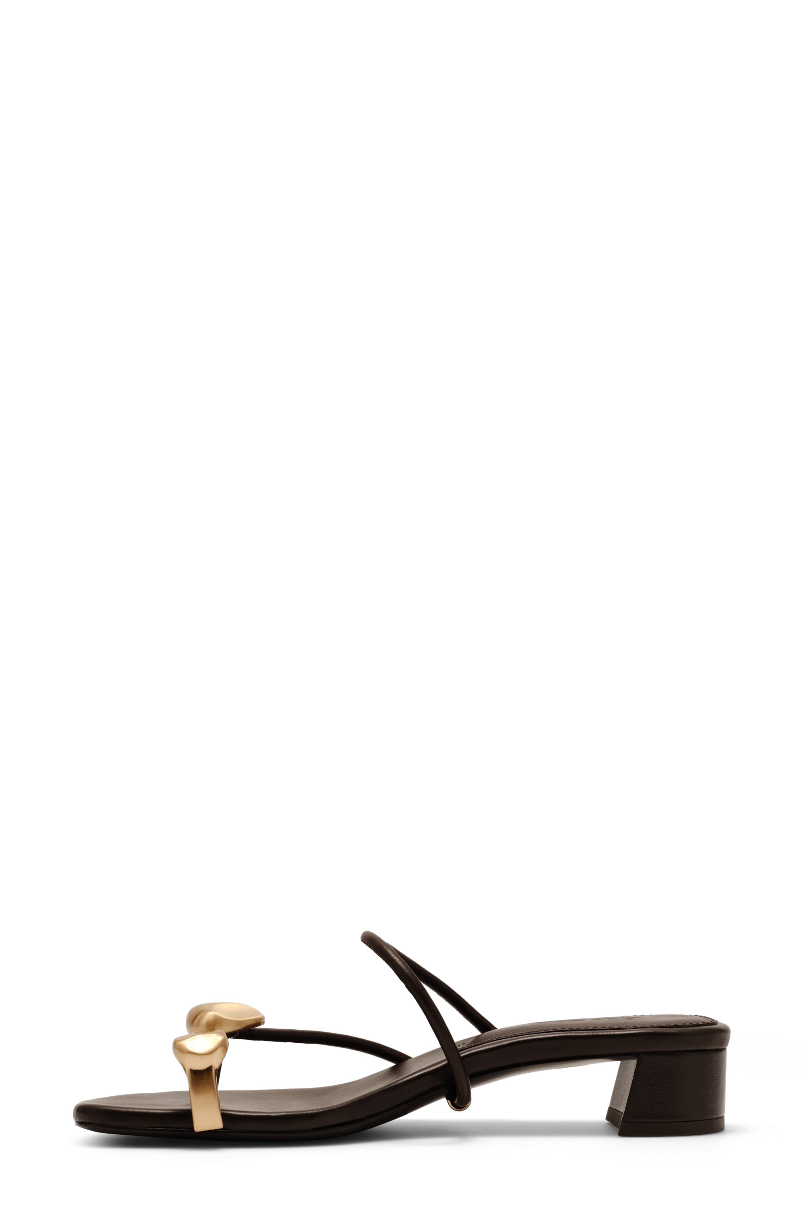 Cult Gaia Luca Leather Sandal, Alternate, color, Luwak