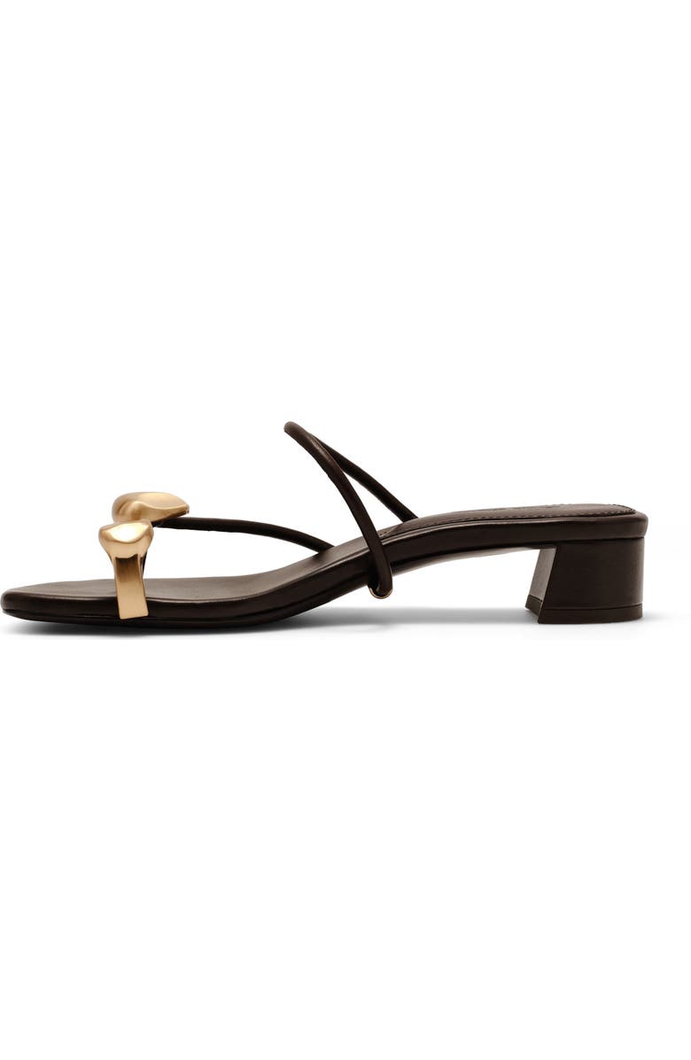 Cult Gaia Luca Leather Sandal, Alternate, color, Luwak