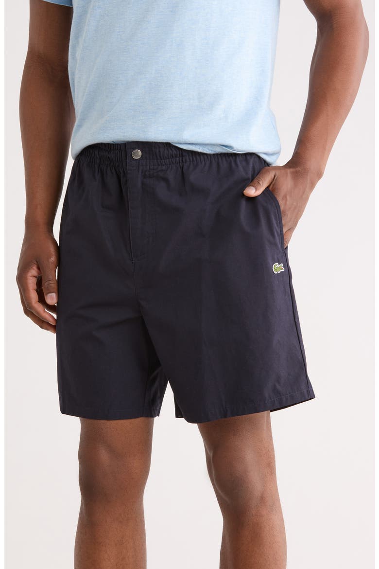 Relaxed Cotton Twill Shorts, Main, color, ABYSM