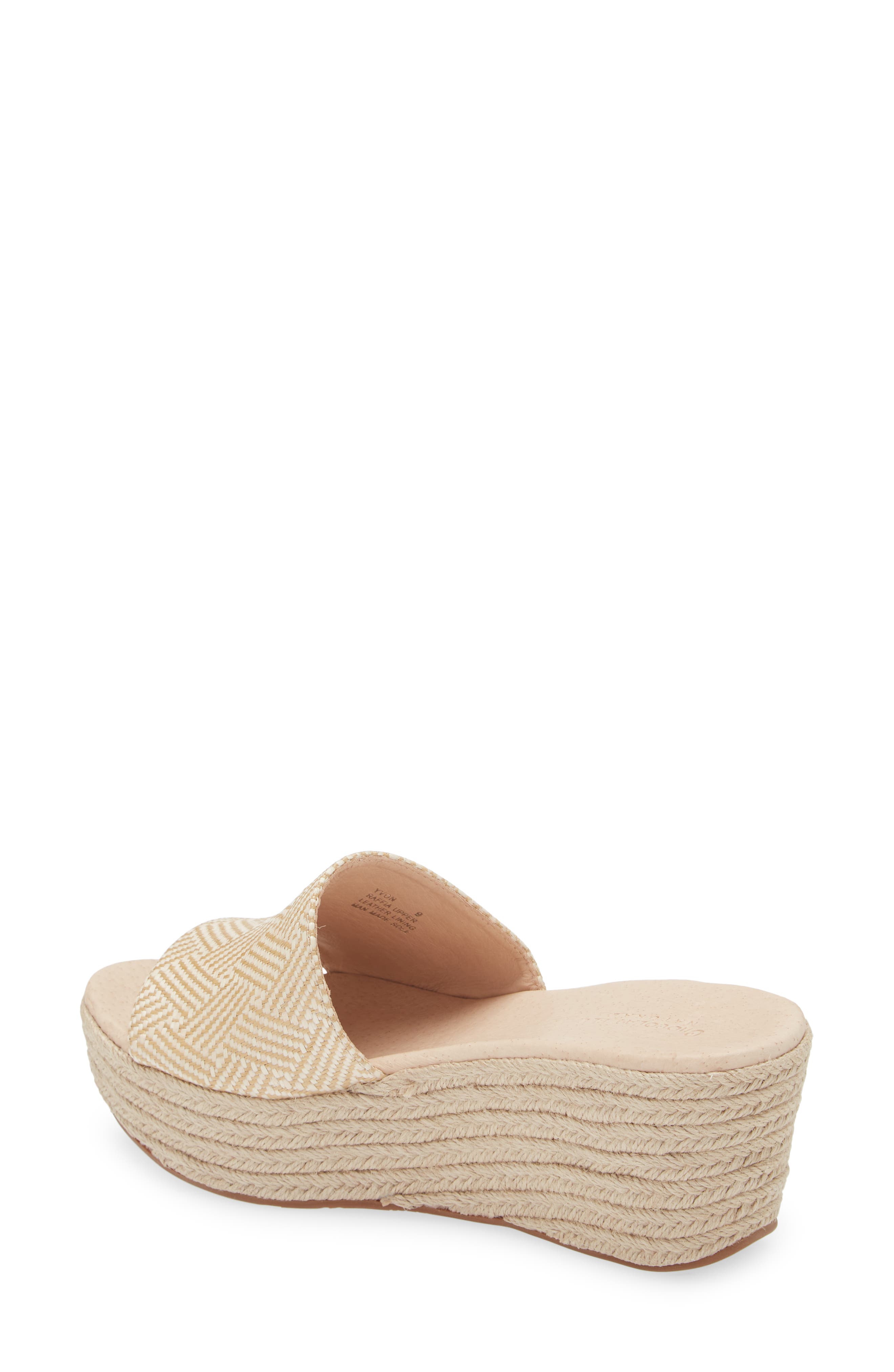 Chocolat Blu Yvon Espadrille Platform Sandal, Alternate, color, Natural Combo Raffia