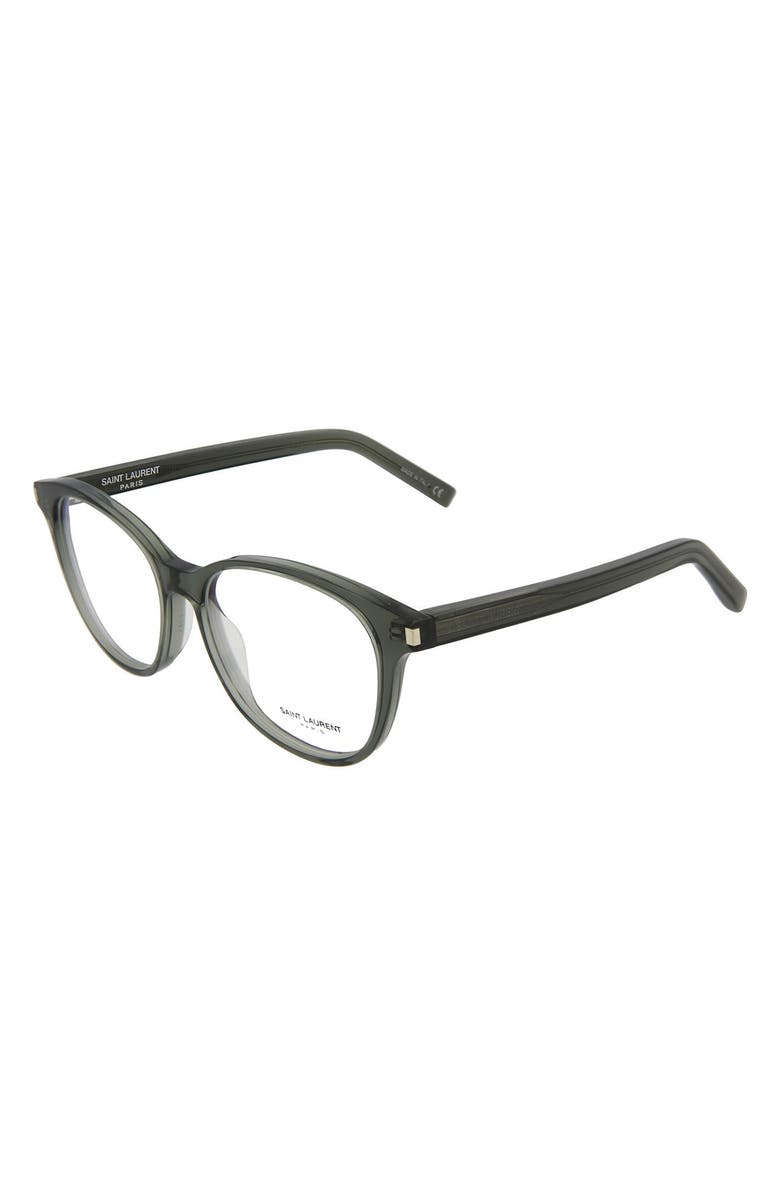 Saint Laurent 51mm Classic Round/Oval Optical Frames, Alternate, color,
