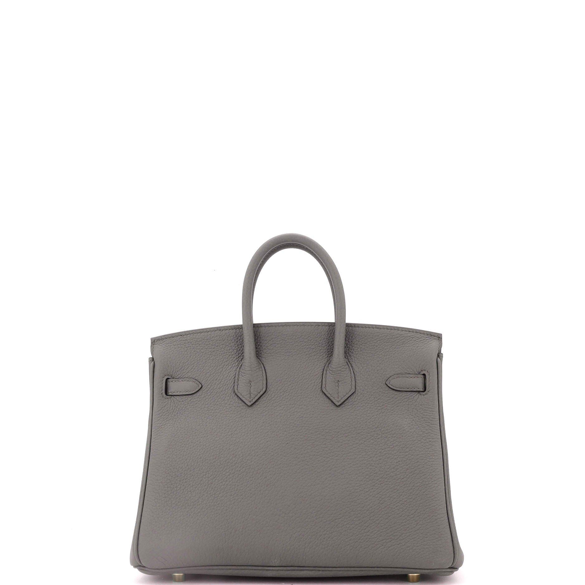 Pre-Owned Hermes Birkin Handbag Grey Togo with Gold Hardware 25, Alternate, color, 