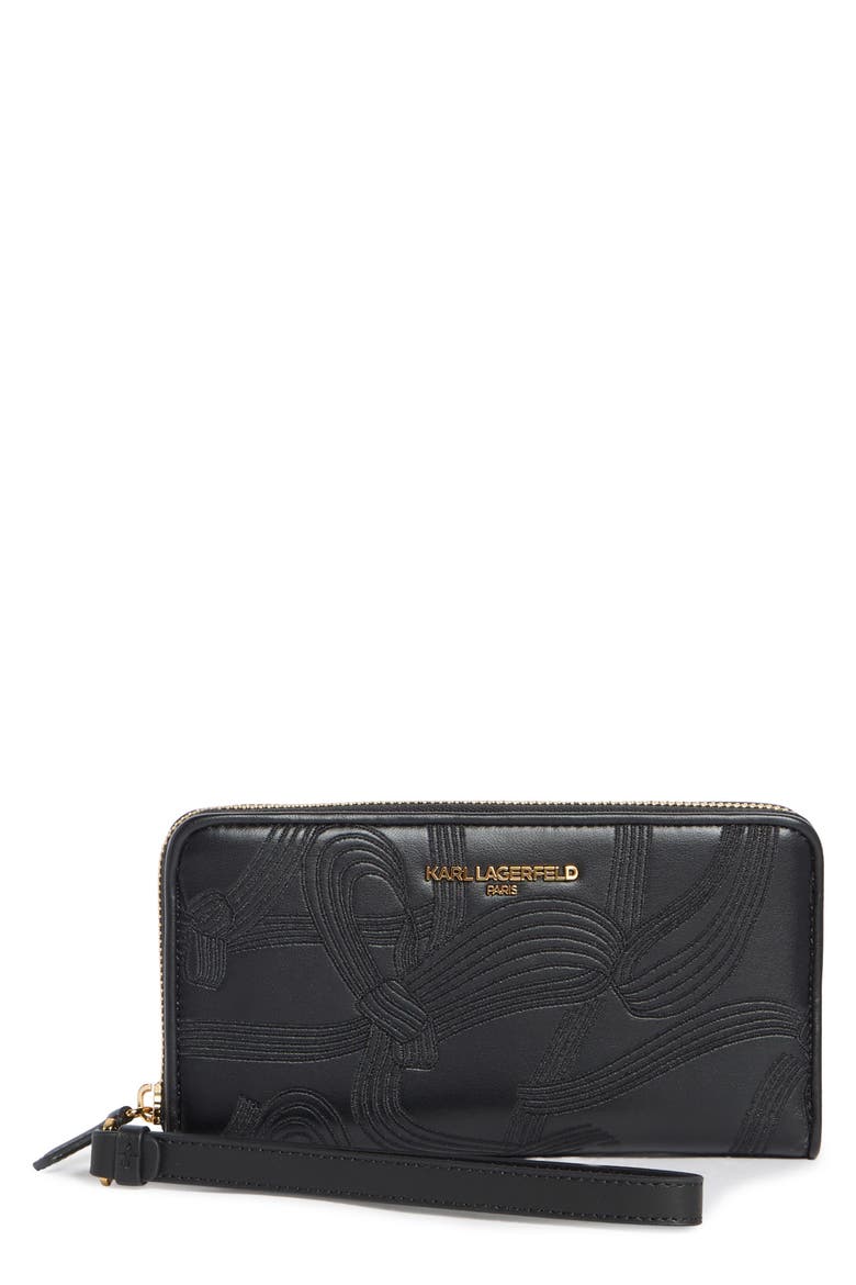 Jaqueline Continental Wallet, Main, color, BLACK