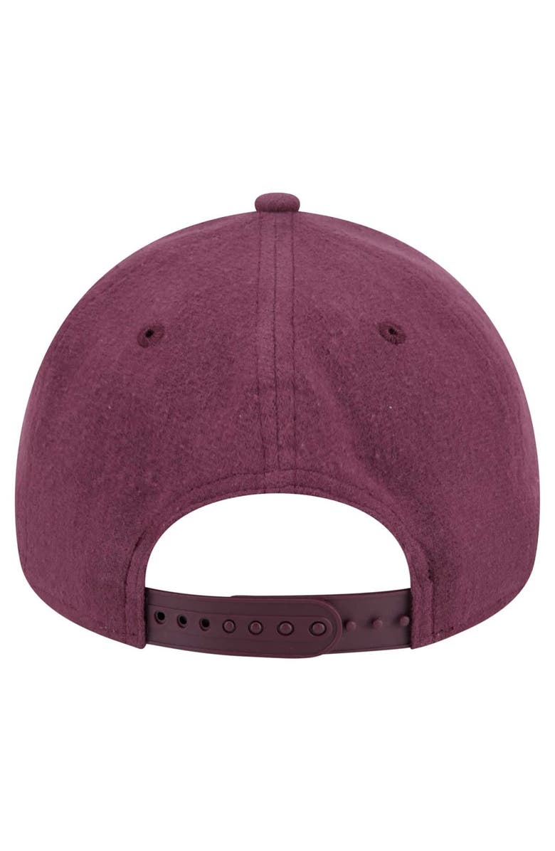 New Era Men's New Era Maroon/Tan San Francisco 49ers Moleskin A-Frame 9FORTY Adjustable Hat, Alternate, color, 