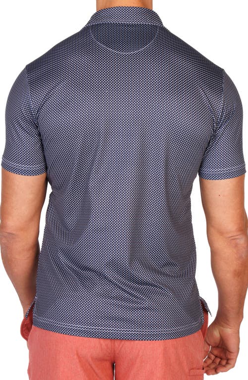 Tailorbyrd Mini Dots Performance Golf Polo In Gray