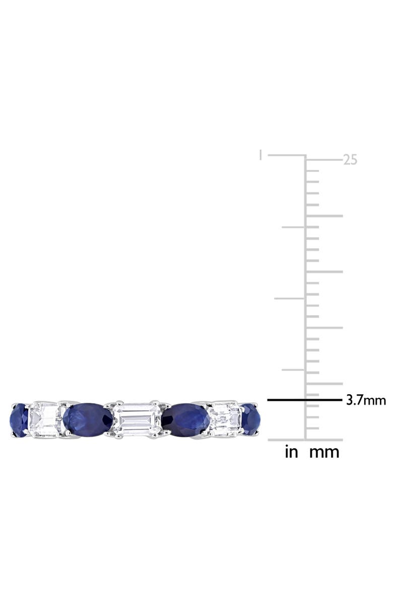 Julianna B. Sapphire & White Sapphire Semi-Eternity Ring 14k, Alternate, color, Sapphire/White Gold