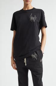 Moncler x Rick Owens Logo Embroidered T-Shirt