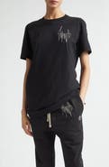 Moncler x Rick Owens Logo Embroidered T-Shirt