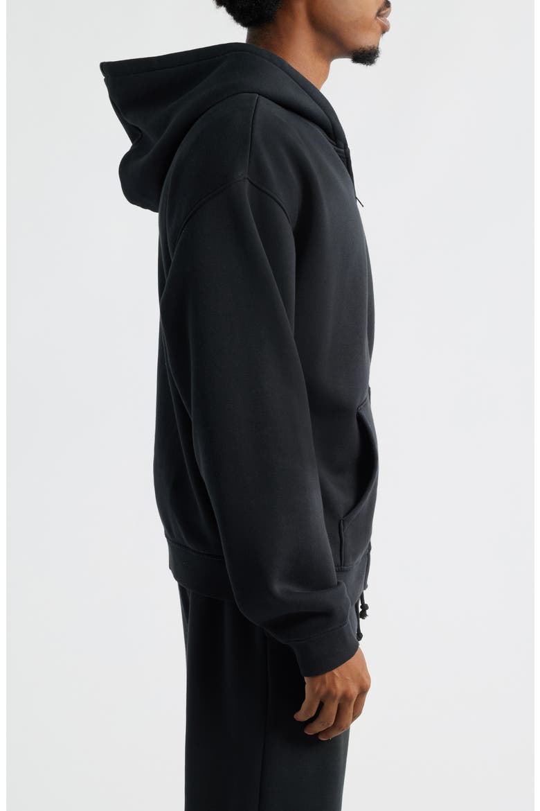 ZIP UP HOODIE, Alternate, color, WASHED ONYX