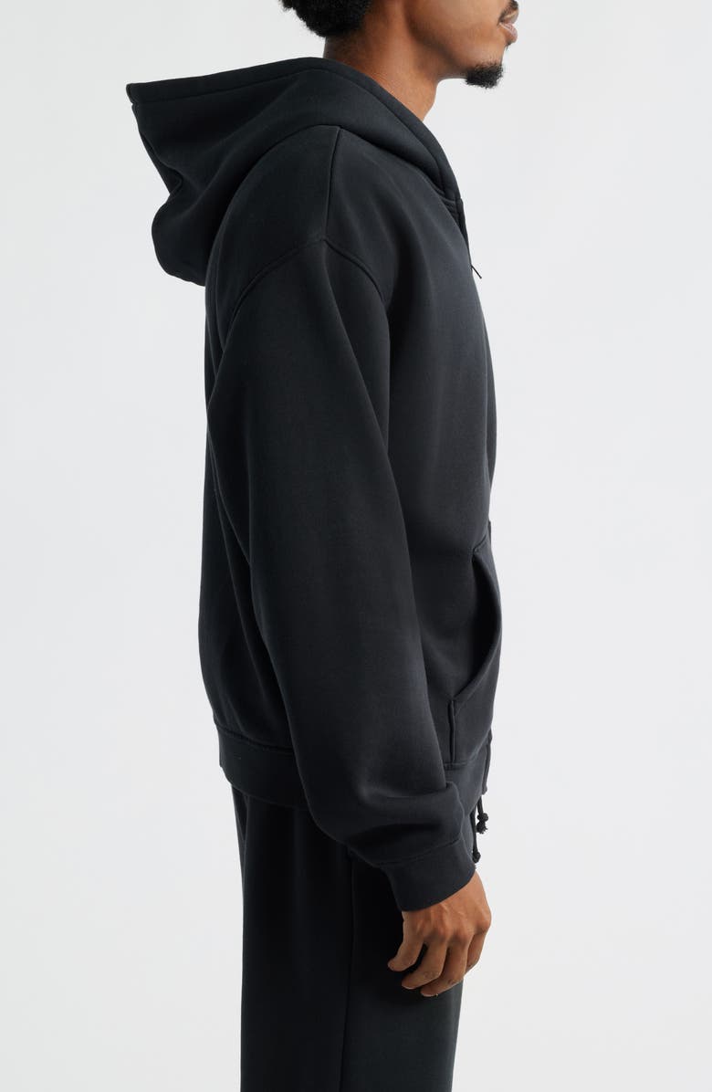 SKIMS Relaxed Zip-Up Lounge Hoodie, Alternate, color, Washed Onyx