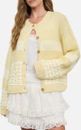 Blu Pepper Striped Knit Cardigan