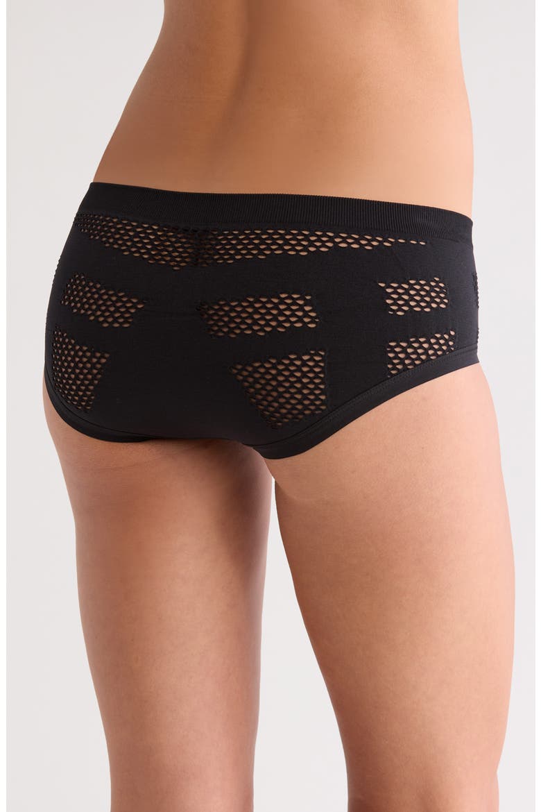 Midnight Hipster Panties, Alternate, color, BLACK