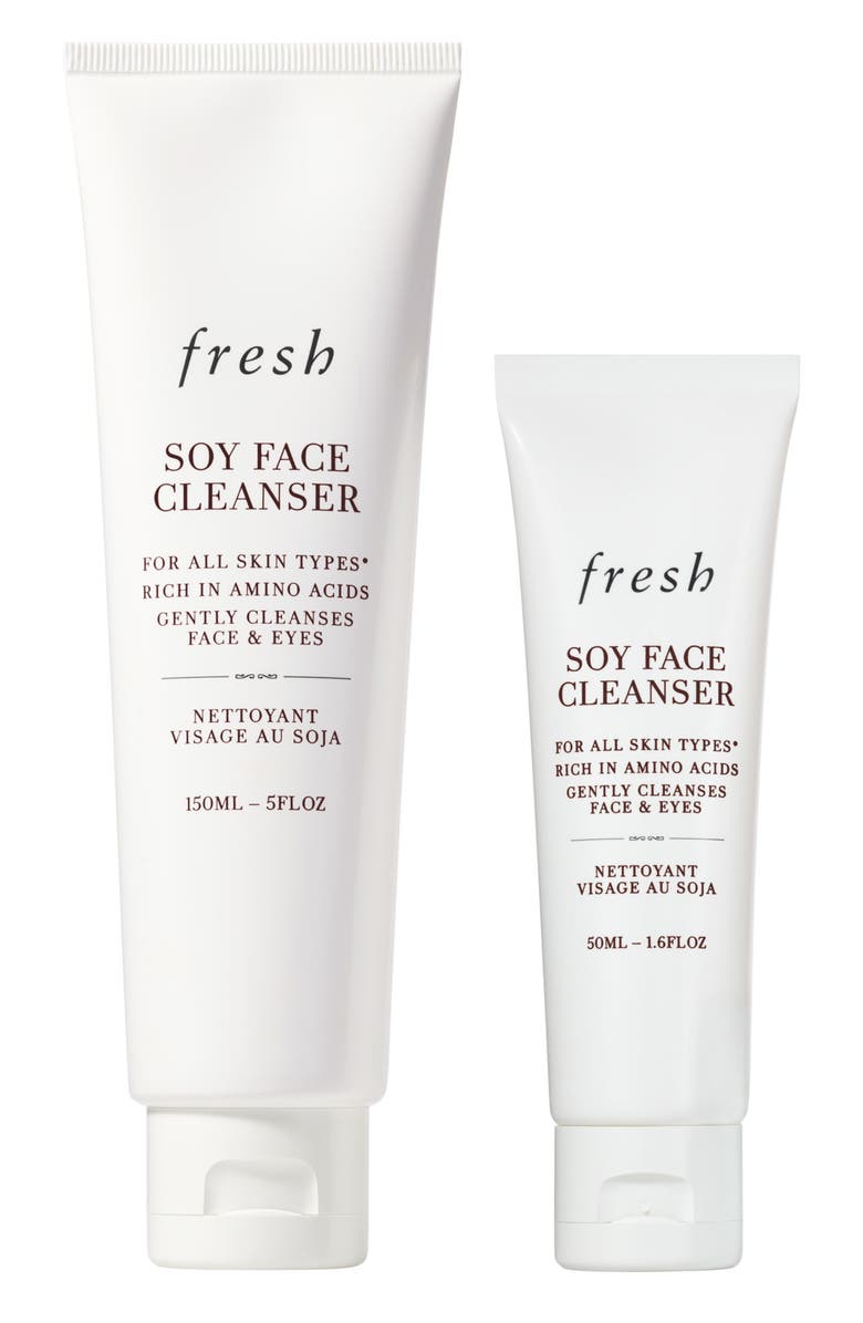 Fresh<sup>®</sup> Cleanse Around the Clock Soy Face Cleanser Duo Set $54 Value, Alternate, color, 